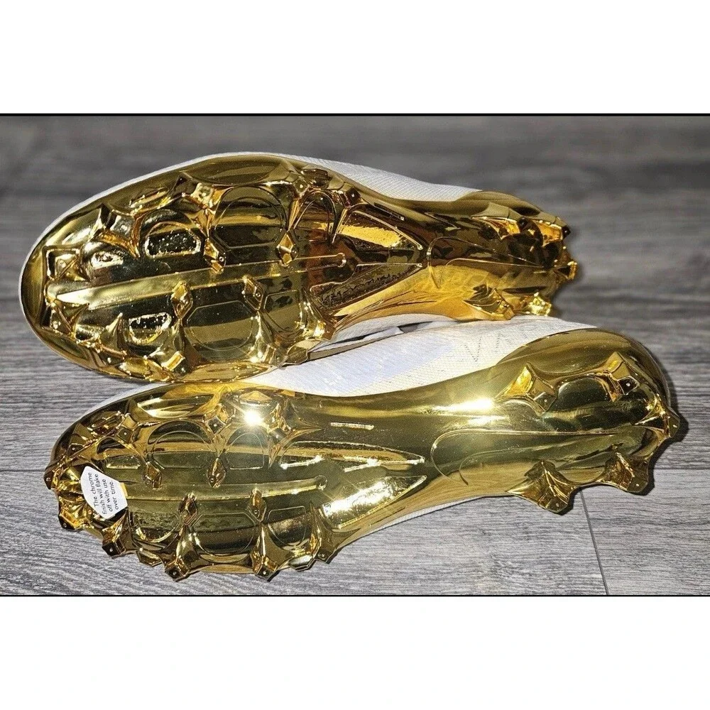 Size 11 Nike Vapor Untouchable Pro 3 PRM Football Cleats Gold White AQ0634-007